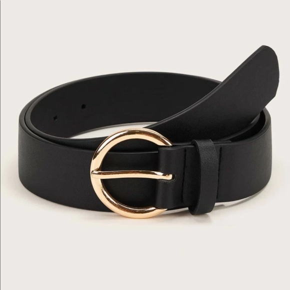 Accessories - Vegan leather gold belt brown camel black
